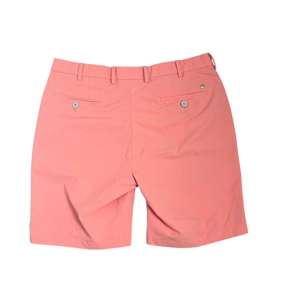 Peter Millar Crown Crafted Shorts Mens 36 Pink Salmon Performance Golf Luxury - Picture 2 of 8